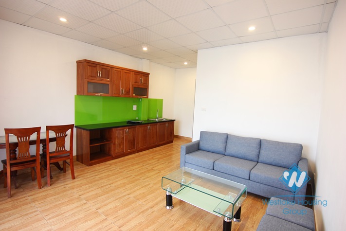 Nice apartment with one bedroom and two bathrooms for rent in Au Co, Tay Ho, Ha Noi